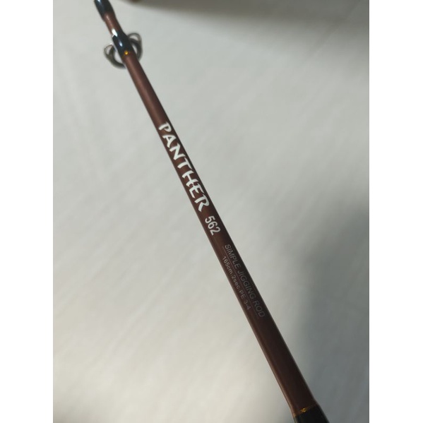 Rod jigging kenzi Panther 562 full fuji , solid carbon pe 3-4 second