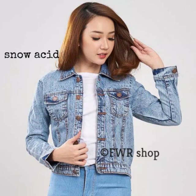 JACKET JEANS CROP WANITA BIONDY DENIM JAKET JINS KEKINIAN JAKET CEWEK CEWE TERBARU SNOWBLACK JAKET KOREANPABLO JAKET JEANS SNOW WANITA