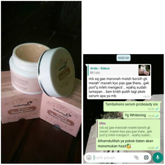 MERONAH WHITENING GLOWING CREAM