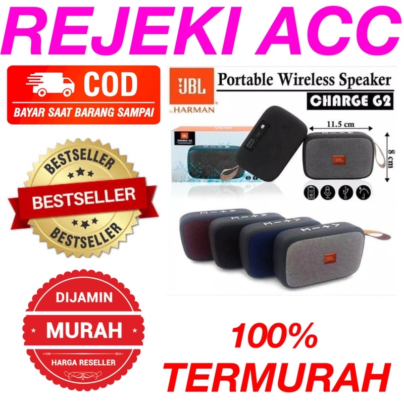 Jual New !! Speaker Bluetooth Portable Charger ( G2 ) BT JBL Stereo