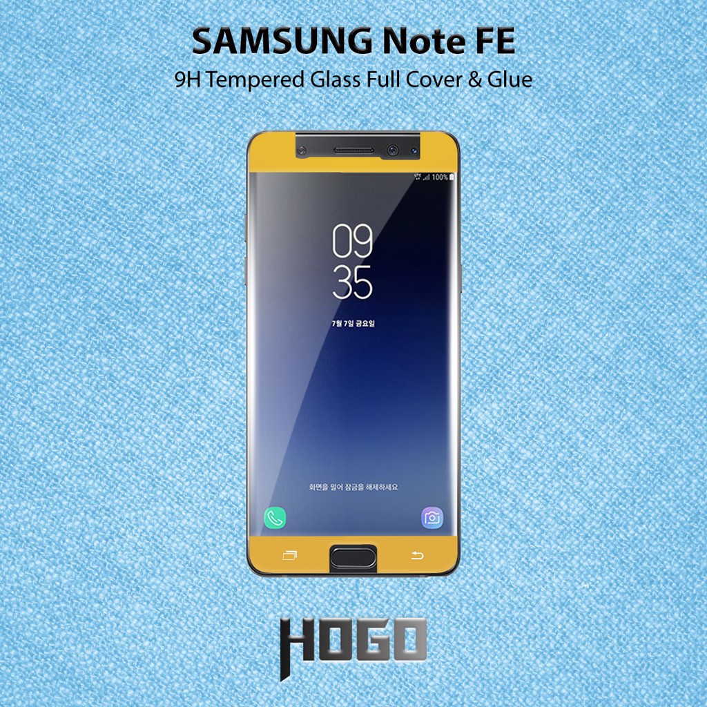 SAMSUNG Galaxy Note FE Tempered Glass HOGO Full Cover Glue