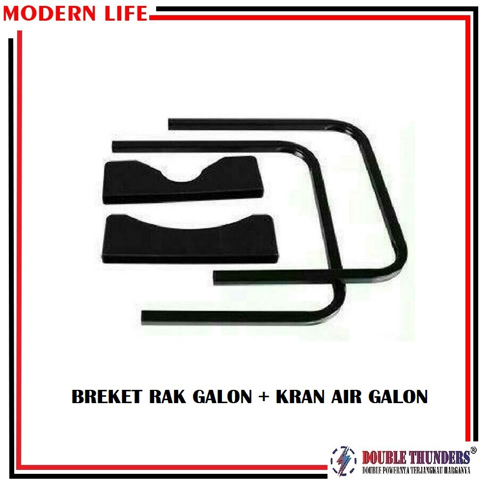 Breket Rak galon Tatakan galon + Kran Air Galon / Dispenser Air Galon