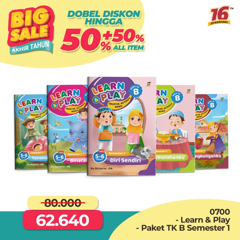 Jual Learn & Play Buku Tematik Paket TK B Semester 1 (Ready) | Shopee ...