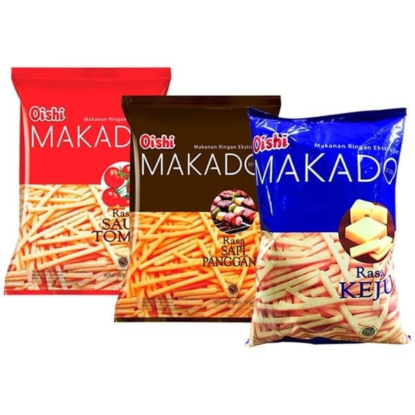 

OISHI MAKADO ANEKA RASA 60GR CAMILAN, MAKANAN RINGAN