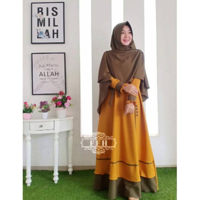 Ready ,,, Yasmine Set Syari ori by Ffh