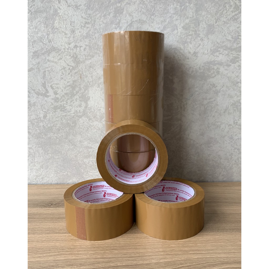

Lakban Coklat Gold Tape 2" 48mm x 90 Yard