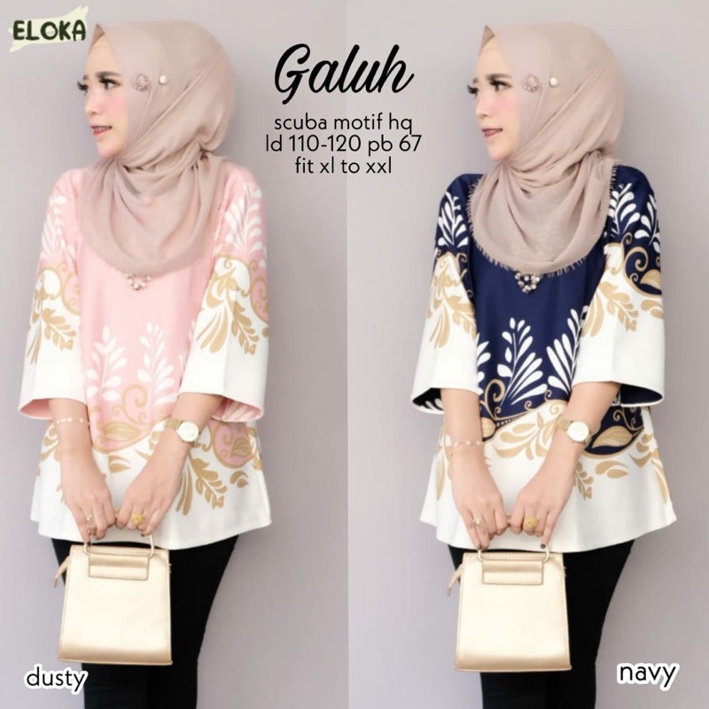 READY STOCK GALUH TUNIK ORYGINAL BY ELOKA