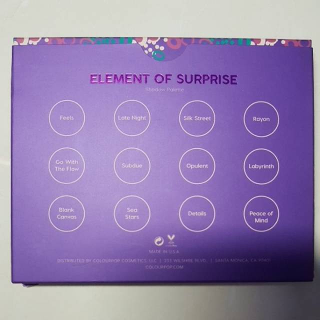 Colourpop Element of Surprise Palette