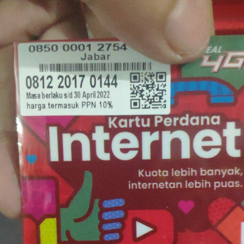 Kartu perdana telkomsel simpati red 4g lte 0k segel exp  2022 murah meriah acak belakang-Exp April 2022