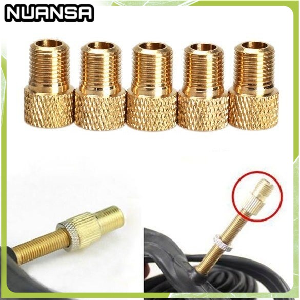 COD - Konektor Pompa Valve Pentil Ban Sepeda Presta to Schrader 10 PCS - EV23