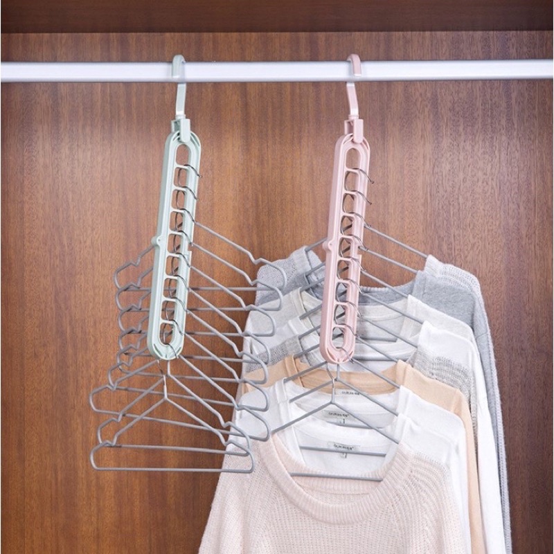 Gantungan Baju Multifungsi Ajaib 9 in 1 / Magic Hanger / Wonder Hanger / Foldable Hanger