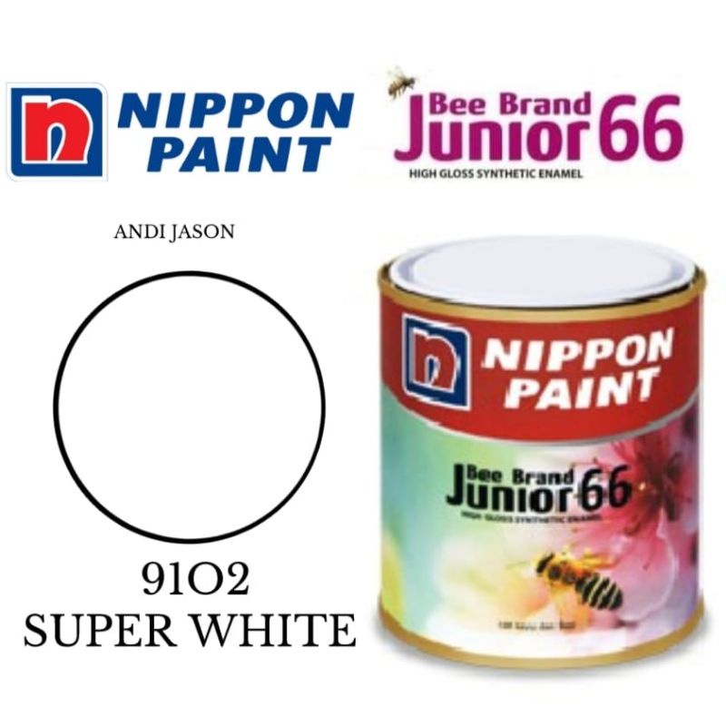 CAT BEE BRAND JUNIOR 66.  0.94 LITER NO 9102 SUPER WHITE CAT MINYAK KAYU DAN BESI