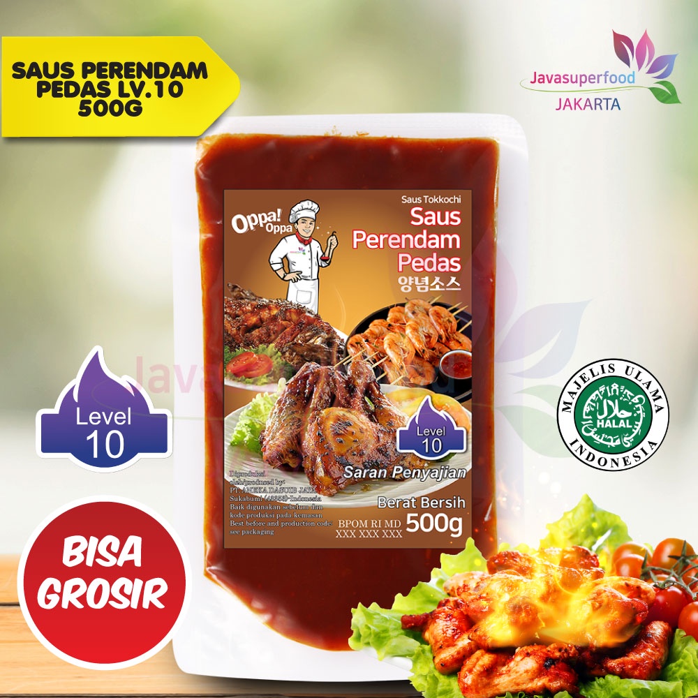 Saus Perendam Pedas Tokkochi Saus Buldak Pedas 500g Level 10 Oppa-Oppa