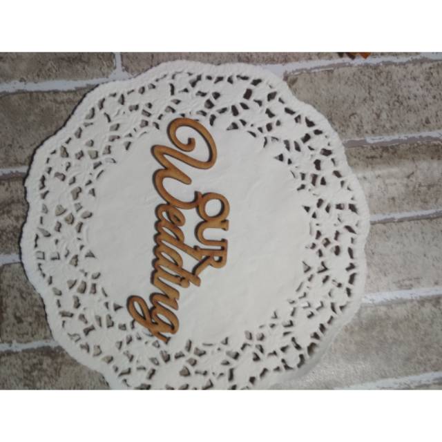 Tulisan the wedding aksesoris mahar