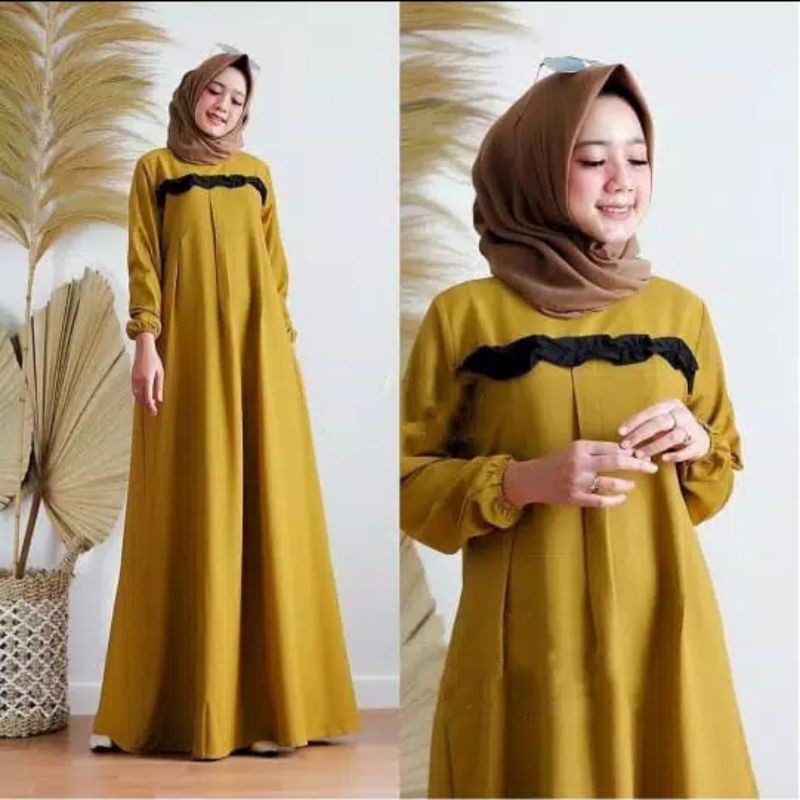 Denora dress baju gamis pakaian wanita fashion muslim