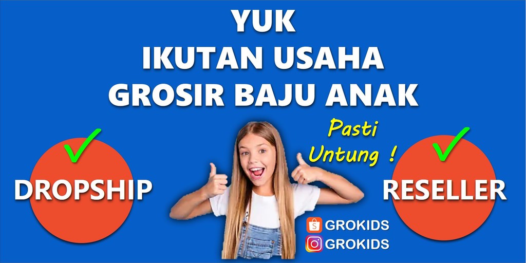  Toko  Online GROKIDS Grosir  Baju  Anak  Shopee  Indonesia