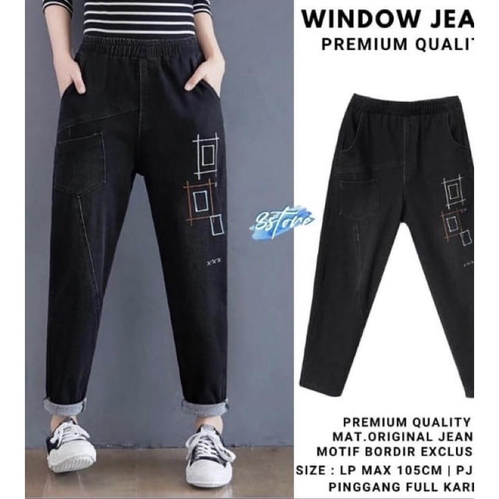 1 KG 3 PCS | DELONIX KULOT JEANS / CELANA KULOT JEANS WANITA / BAWAHAN CEWEK / JIN JINS SNOW-WINDOW JEANS