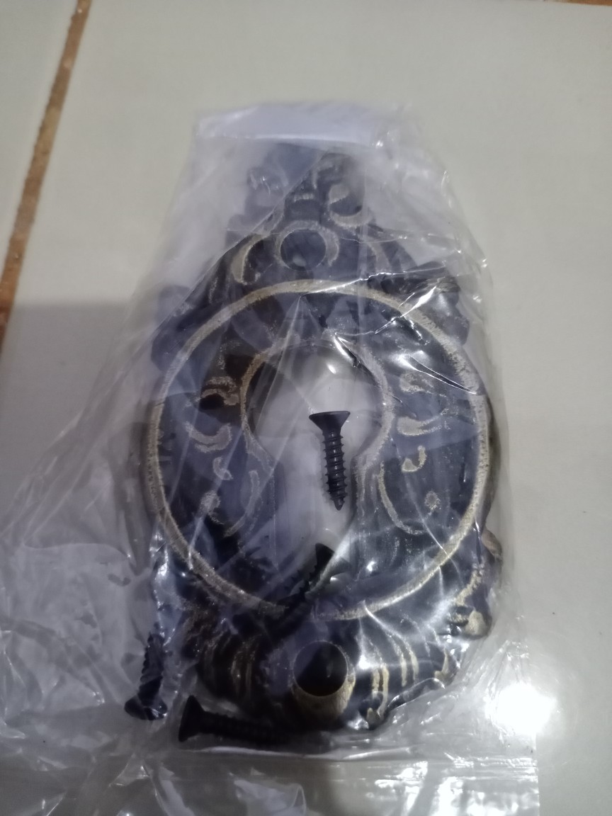 2pcs Lubang Kunci Pintu Kuningan - Lubang Kunci Motif Gunungan - Lubang Kunci Kuningan