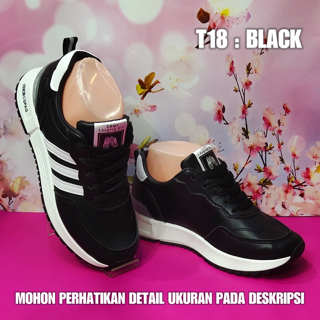 Sepatu Sneakes gadis T18 / 8805 Sepatu perempuan masa kini model terbaru SPTSW