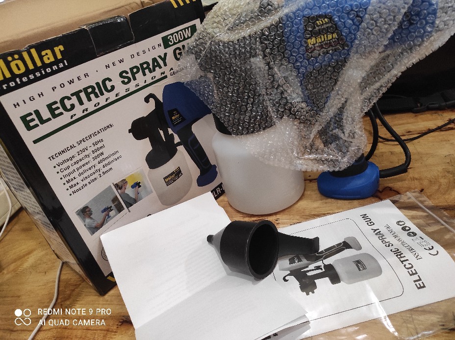 Spray Gun Elektrik Alat Semprot Cat Elektrik Mollar Spray Gun Listrik Tanpa Kompresor