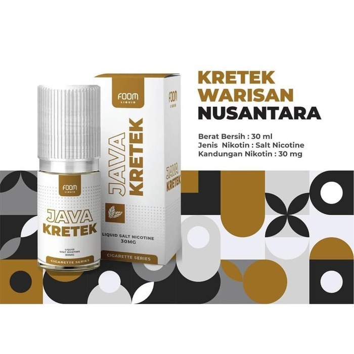 Liquid Foom Java Kretek Salt Nic 30ml 30mg