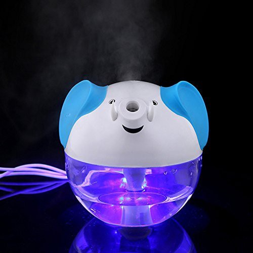 Lucky Elephant Shape Portable Mini Humidifier Night Lamp USB powered Air Humidifier