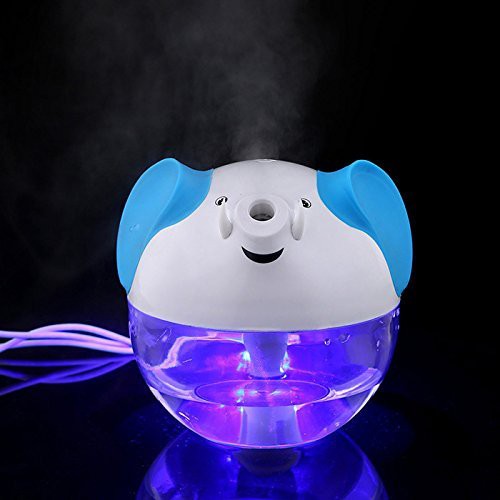 Lucky Elephant Shape Portable Mini Humidifier Night Lamp USB powered Air Humidifier