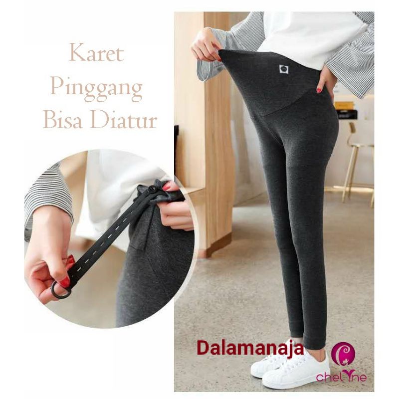 Chelyne legging hamil Panjang Highwaist HJ 133 Sangat Nyaman di Pakainya