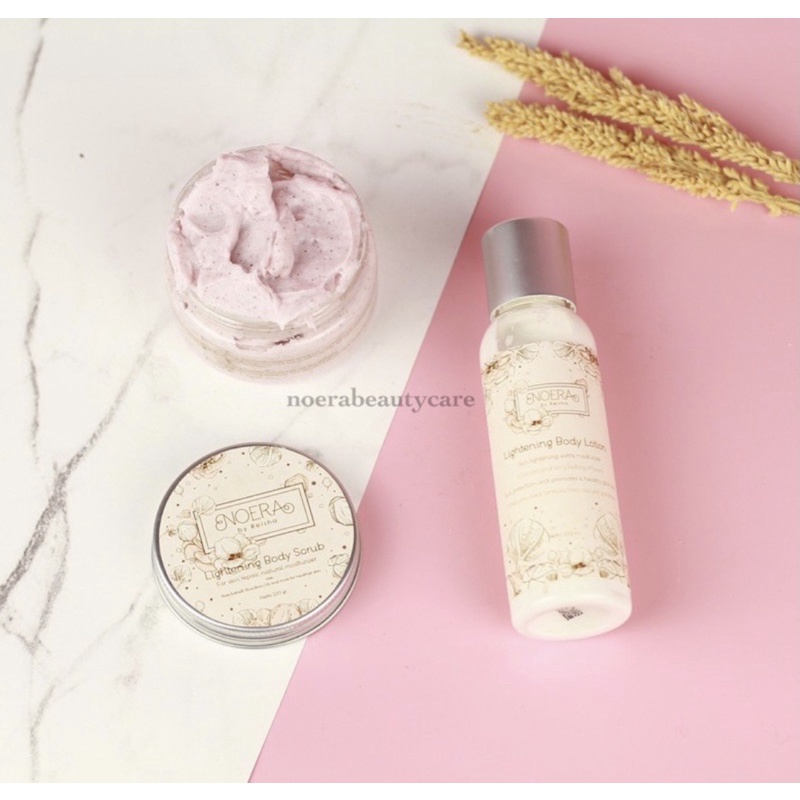 Noera Lightening Body Lotion &amp; Brigtening Body Scrub