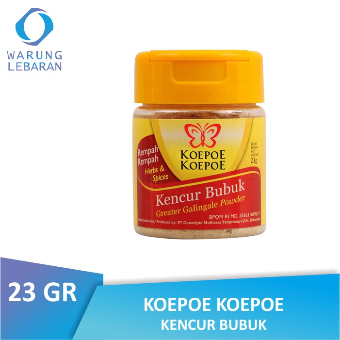

Koepoe Koepoe Kencur Bubuk 23 GR - Kupu Kupu