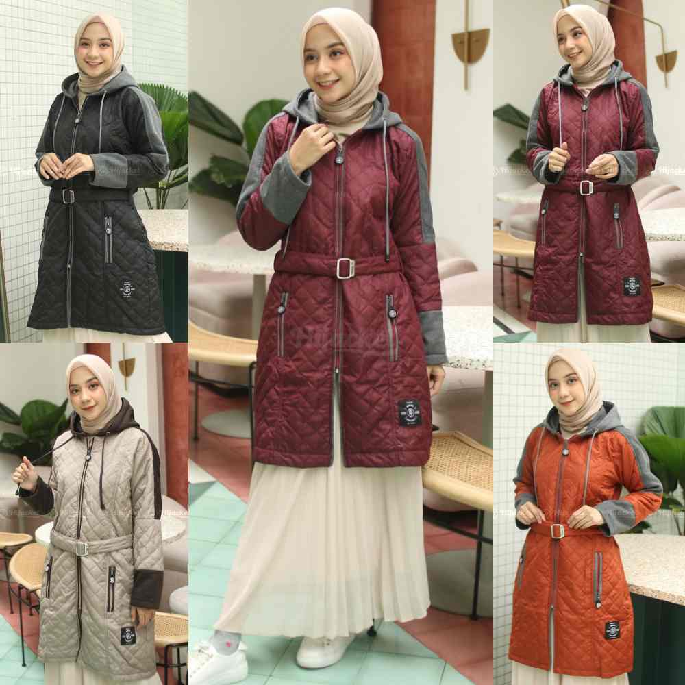 Jaket Panjang Wanita Cewek  Cewe Jacket  Muslimah Hijabers 