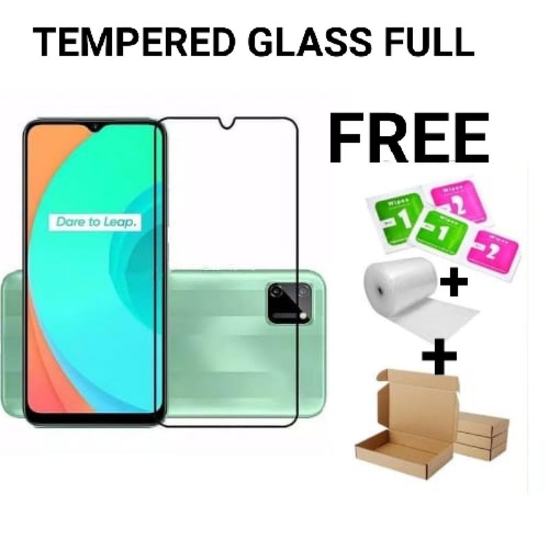 Tempered glass Full Realme C1/C2/C3/C11 2020/C11 2021/C12/C15/C17/C20/C20A/C21/C21Y/C25/C25s/C25Y/C30/C31/C33/C35/2/2pro/3/3i/3 Pro/5/5i/5s/5Pro/6/6i/7/7i/10/Narzo 10/10A/20/20A/30/30A/50/50A/50i/50A prime/50i prime