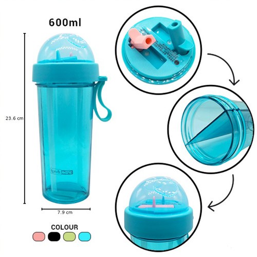 H111 Botol Minum Beanbe Anlove Dual-Use Bottle 600 ML - Botol Minum Dual-Use Bottle