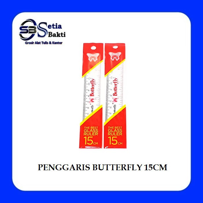 

BUTTERFLY Penggaris Mistar 15 cm - 1 Pcs