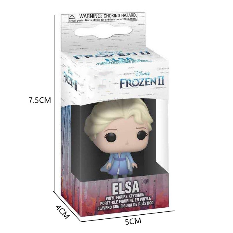 Funko POP Gantungan Kunci Desain Disney Frozen Olaf Elsa Anna Bahan PVC Untuk Hadiah Anak Perempuan