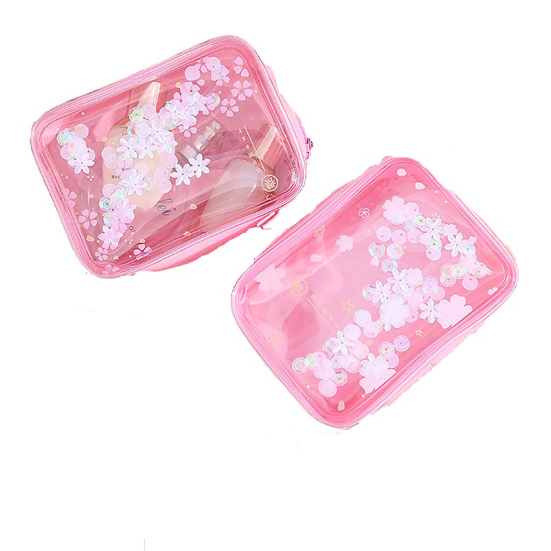 

Herbaay Tas Makeup Pouch Organizer Motif Sakura