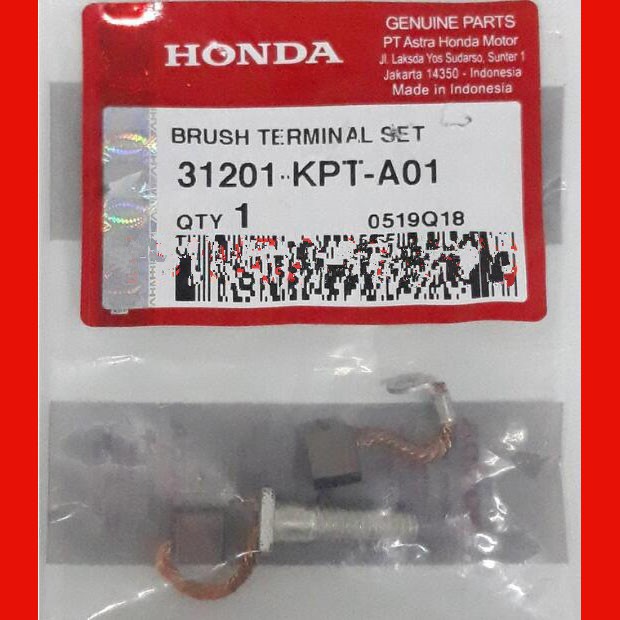 HONDA ORI AHM ARANG STARTER BRUSH TERMINAL SET 31201-KPT-A01 CBR 150R SUPRA GTR SONIC 150R NEW VERZA