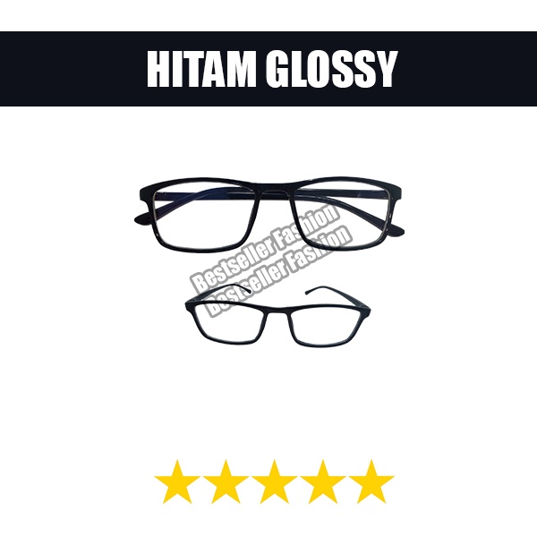 (Bayar di Tempat) Kacamata 100% Anti Blueray Retro Kotak Eyeglasses kacamata unisex kacamata fashion Kacamata Model Korea FREECASE