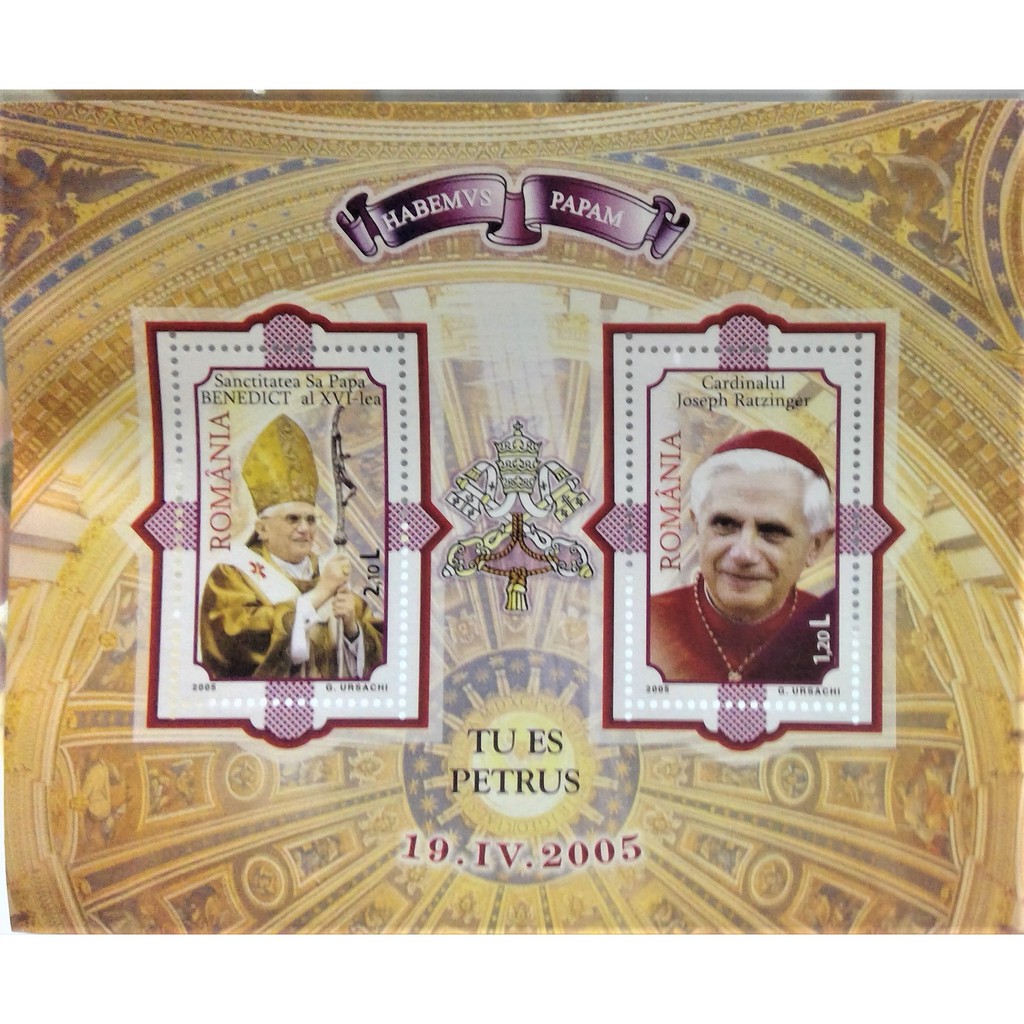 

Souvenir Sheet Perangko Romania Serie Petrus 2005