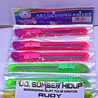 

Cutter kecil Art Desiging Knives , Harga perlusin isi 12 pcs
