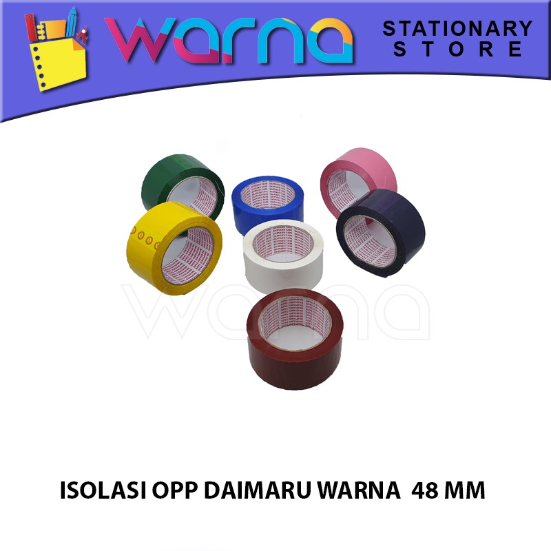 

Selotip Warna Warni 48mm Isolasi nanko/daimaru