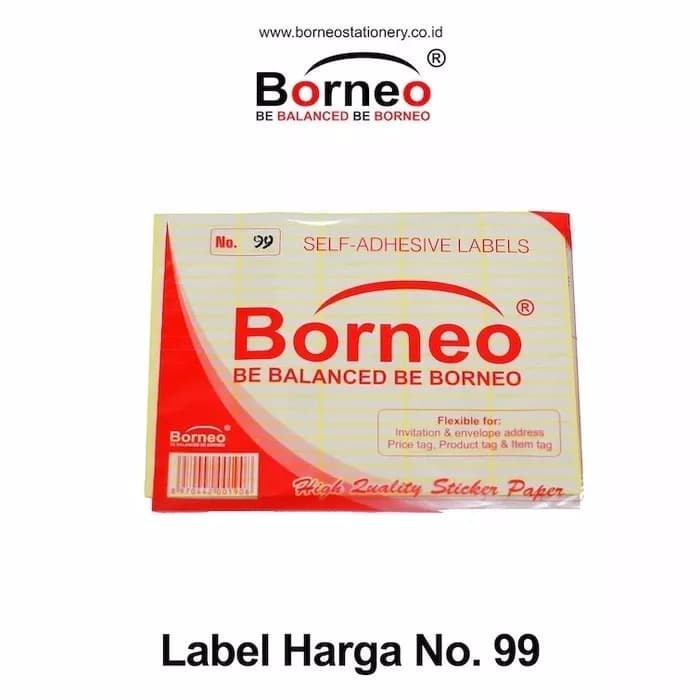 

LABEL HARGA BORNEO 99