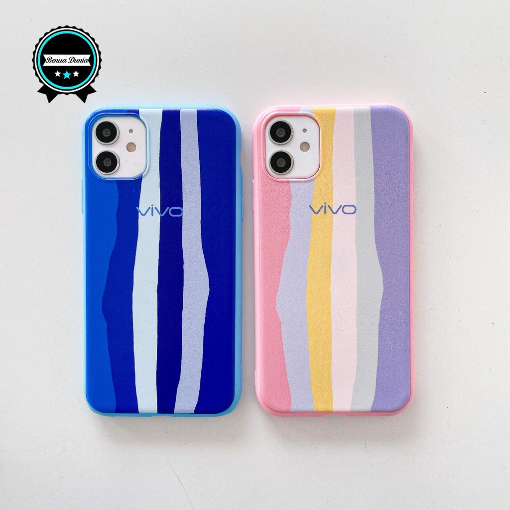 SS046 CASE RAINBOW VIVO Y71 Y81 Y91 y95 y93 Y91c Y20 y12s Y12 y15 Y30 y50 V5 lite y53 y83 y19 BD1129-1