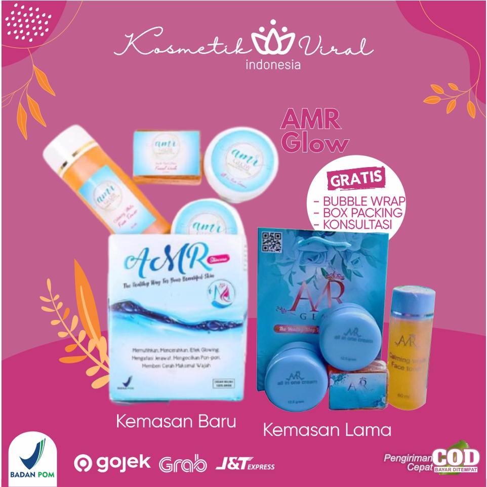 AMR Glow Skincare Original BPOM Whitening Premium