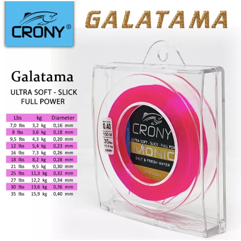 Senar Pancing Nylon Fluorocarbon 150 Meter untuk Galatama Sungai Laut