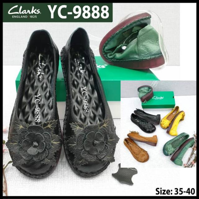 Sepatu wanita Clarks bunga YC-9888 woman