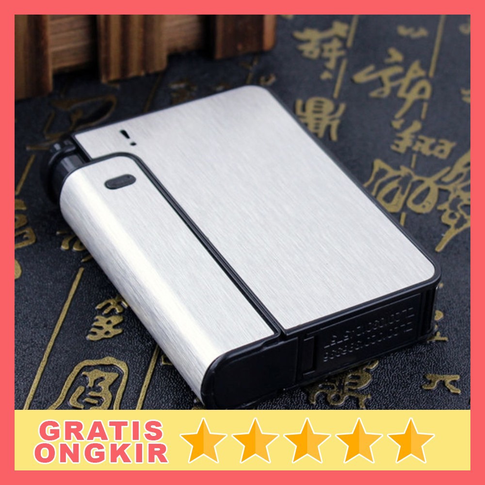 Kotak Tempat Rokok Wadah Rokok Elegant Fashion Bungkus Metal Case Korek Api Metal Tempat Penyimpanan Roko FashionJD-YH001 Firetric GS8