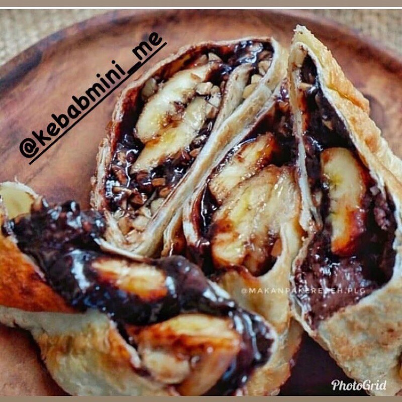 

kebab pisang coklat