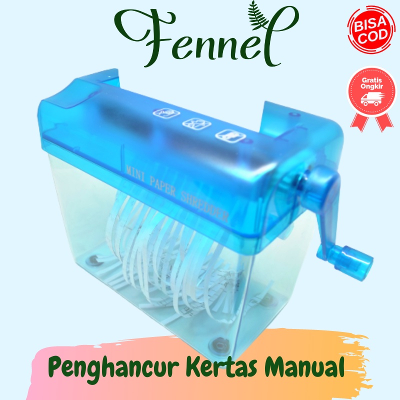 Penghancur Kertas Manual Paper Shredder 4.5L SZ-123