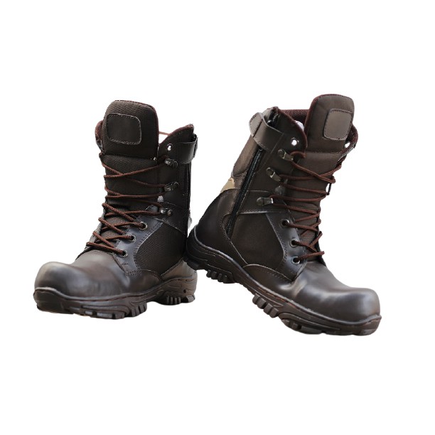 Safety Boots Delta Cordura High USA 8 INCHI Ujung Besi Army Tactical - Cream / Bisa Bayar Di Tempat